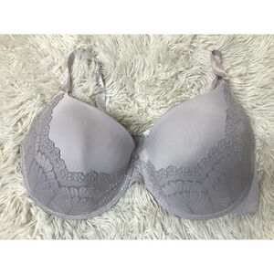 Dreamwear Love Your Curves Lace Lightly Lined underwire Bra Lilac Purple 44DD